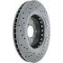 227.40090L by CENTRIC - Select Sport Drilled & Slotted Rotor, Left