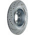 227.42093L by CENTRIC - Select Sport Drilled & Slotted Rotor, Left