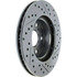 227.44135R by CENTRIC - Select Sport Drilled & Slotted Rotor, Right