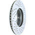 227.44160R by CENTRIC - Select Sport Drilled & Slotted Rotor, Right