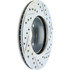 227.51008R by CENTRIC - Select Sport Drilled & Slotted Rotor, Right