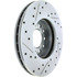 227.61057L by CENTRIC - Select Sport Drilled & Slotted Rotor, Left