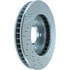 227.62057R by CENTRIC - Select Sport Drilled & Slotted Rotor, Right