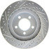 Centric 227.63045L Disc Brake Rotor Select Sport Drilled & Slotted Rotor, Left