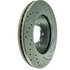 227.65100R by CENTRIC - Select Sport Drilled & Slotted Rotor, Right