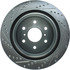 227.66065L by CENTRIC - Select Sport Drilled & Slotted Rotor, Left