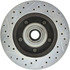 Centric 227.67028L Disc Brake Rotor and Hub Assembly Select Sport Drilled & Slotted Rotor, Left