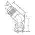 Dayco 145804 Hydraulic Coupling / Adapter 10MJ-10FJ45