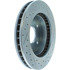 Centric 227.67029R Disc Brake Rotor Select Sport Drilled & Slotted Rotor, Right
