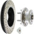 Centric 128.65128CR Disc Brake Rotor and Hub Assembly Sportstop Cryo Sport Drilled Rotor, Right