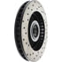 Centric 128.66025CL Disc Brake Rotor and Hub Assembly Sportstop Cryo Sport Drilled Rotor, Left