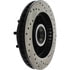 Centric 128.66027CR Disc Brake Rotor and Hub Assembly Sportstop Cryo Sport Drilled Rotor, Right