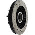 Centric 128.66027R Disc Brake Rotor and Hub Assembly Cross Drilled Rotor