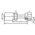 Dayco 108345 Hydraulic Coupling / Adapter DC06-06FAT