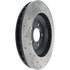 Centric 127.61045CR Disc Brake Rotor Sportstop Cryo Drilled & Slotted Rotor, Right