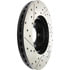 Centric 127.61049CL Disc Brake Rotor Sportstop Cryo Drilled & Slotted Rotor, Left