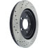 Centric 127.61087CL Disc Brake Rotor Sportstop Cryo Drilled & Slotted Rotor, Left