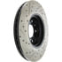 Centric 127.61088CL Disc Brake Rotor Sportstop Cryo Drilled & Slotted Rotor, Left