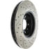 Centric 127.61088CR Disc Brake Rotor Sportstop Cryo Drilled & Slotted Rotor, Right