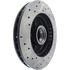 Centric 127.62013CL Disc Brake Rotor and Hub Assembly Sportstop Cryo Drilled & Slotted Rotor, Left