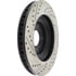 Centric 127.62084CL Disc Brake Rotor Sportstop Cryo Drilled & Slotted Rotor, Left