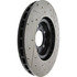 Centric 127.63080R Disc Brake Rotor Sport Drilled & Slotted Rotor, Right