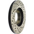 Centric 127.44027CR Disc Brake Rotor Sportstop Cryo Drilled & Slotted Rotor, Right