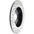 127.44165R by CENTRIC - Slotted Drilled Rotor