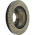 Centric 128.37023CL Disc Brake Rotor Sportstop Cryo Sport Drilled Rotor, Left