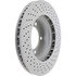 128.37046 by CENTRIC - Centric Premium OE Style Drilled Brake Rotor