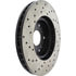 Centric 128.40046CL Disc Brake Rotor Sportstop Cryo Sport Drilled Rotor, Left