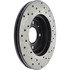 128.40085R by CENTRIC - Sport Cross Drilled Brake Rotor, Right