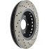 128.40092CR by CENTRIC - Sportstop Cryo Sport Drilled Rotor, Right