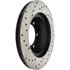Centric 128.44112CL Disc Brake Rotor Sportstop Cryo Sport Drilled Rotor, Left