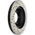 Centric 128.44112CR Disc Brake Rotor Sportstop Cryo Sport Drilled Rotor, Right
