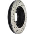 Centric 128.45048CL Disc Brake Rotor Sportstop Cryo Sport Drilled Rotor, Left