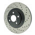 Centric 128.47018L Disc Brake Rotor Cross Drilled Rotor