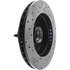 Centric 127.65039CL Disc Brake Rotor and Hub Assembly Sportstop Cryo Drilled & Slotted Rotor, Left