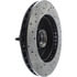 Centric 127.65039L Disc Brake Rotor and Hub Assembly Slotted Drilled Rotor