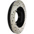 127.65041R by CENTRIC - Slotted Drilled Rotor