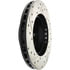 Centric 127.65054CL Disc Brake Rotor Sportstop Cryo Drilled & Slotted Rotor, Left
