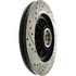 Centric 127.65055L Disc Brake Rotor and Hub Assembly Slotted Drilled Rotor