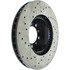 Centric 128.35017L Disc Brake Rotor Cross Drilled Rotor