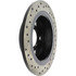 128.34159L by CENTRIC - Sport Cross Drilled Brake Rotor, Left