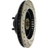 Centric 128.61002R Disc Brake Rotor and Hub Assembly Cross Drilled Rotor