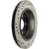 Centric 128.61037CL Disc Brake Rotor Sportstop Cryo Sport Drilled Rotor, Left