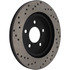 Centric 128.61087CR Disc Brake Rotor Sportstop Cryo Sport Drilled Rotor, Right