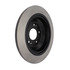 120.51045 by CENTRIC - Disc Brake Rotor - Rear, 12.36 in. OD, Solid Design, 5 Lug Holes, Coated Finish