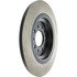 120.58011 by CENTRIC - Disc Brake Rotor - Rear, 12.5 in. O.D, Solid Design, 5 Lugs, Coated Finish