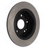 120.40068 by CENTRIC - Disc Brake Rotor - Rear, 11.0 in. O.D, Solid Design, 5 Lugs, Coated Finish